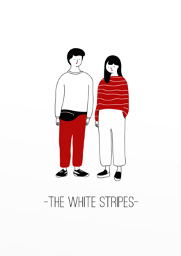 Preview the white stripes